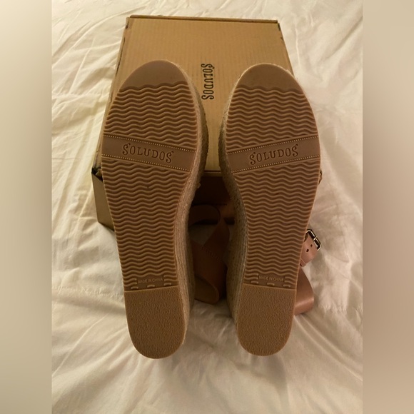 Soludos Minorca High Platform — Leather & Jute Platform Sandal NIB - Picture 4 of 6